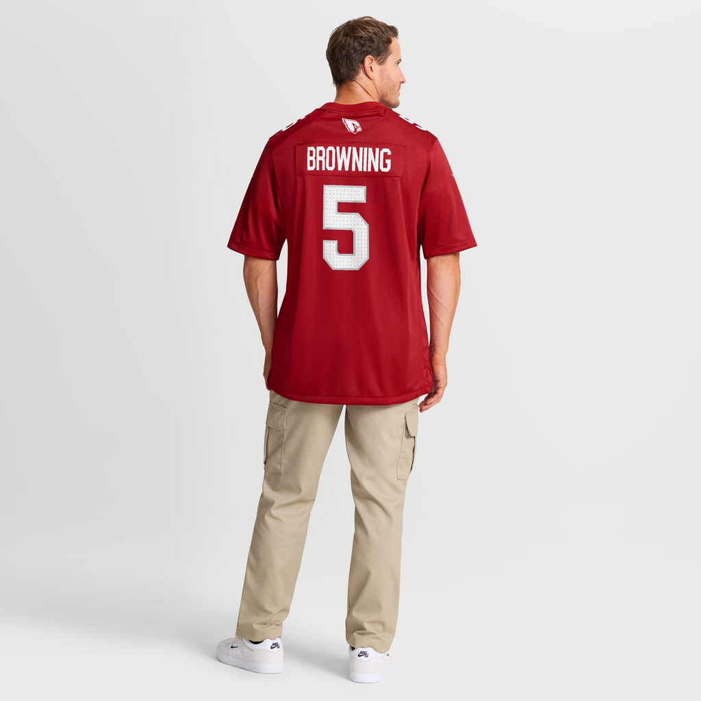 Men's Nike Arizona Cardinals Baron Browning Cardinal Team Game NFL Jersey