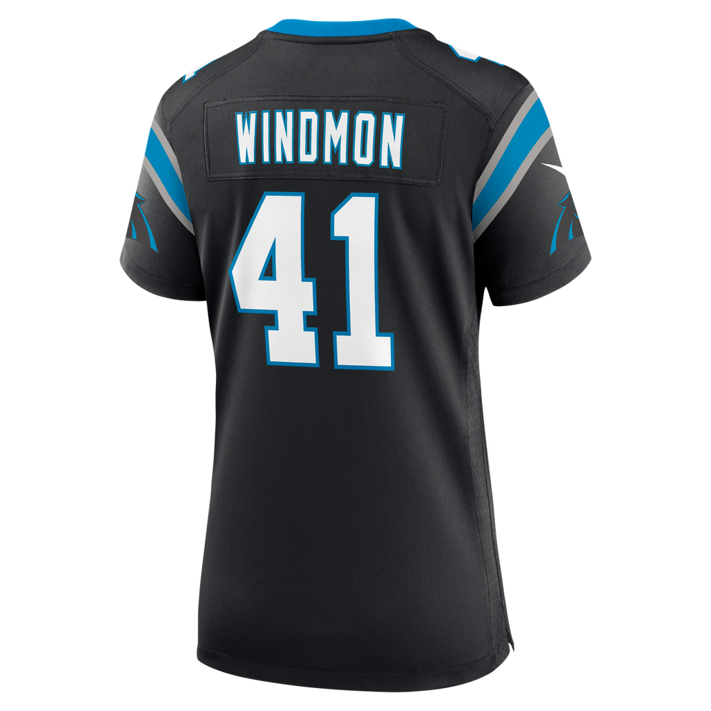 Women's Nike Carolina Panthers Jacoby Windmon Black Team Game NFL Jersey