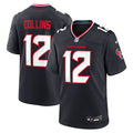 Men's Nike Houston Texans Nico Collins Navy Game NFL Jersey