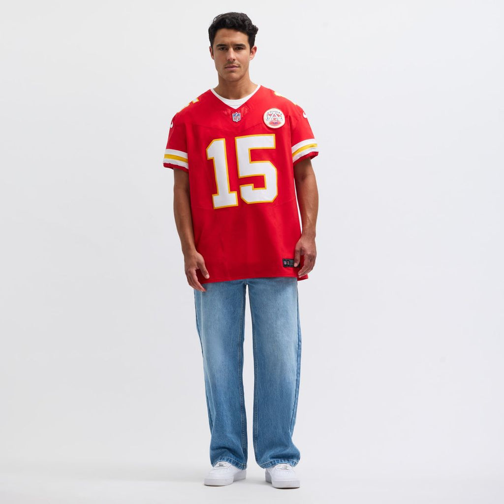 Men's Nike Kansas City Chiefs Patrick Mahomes Red Vapor F.U.S.E. Elite NFL Jersey