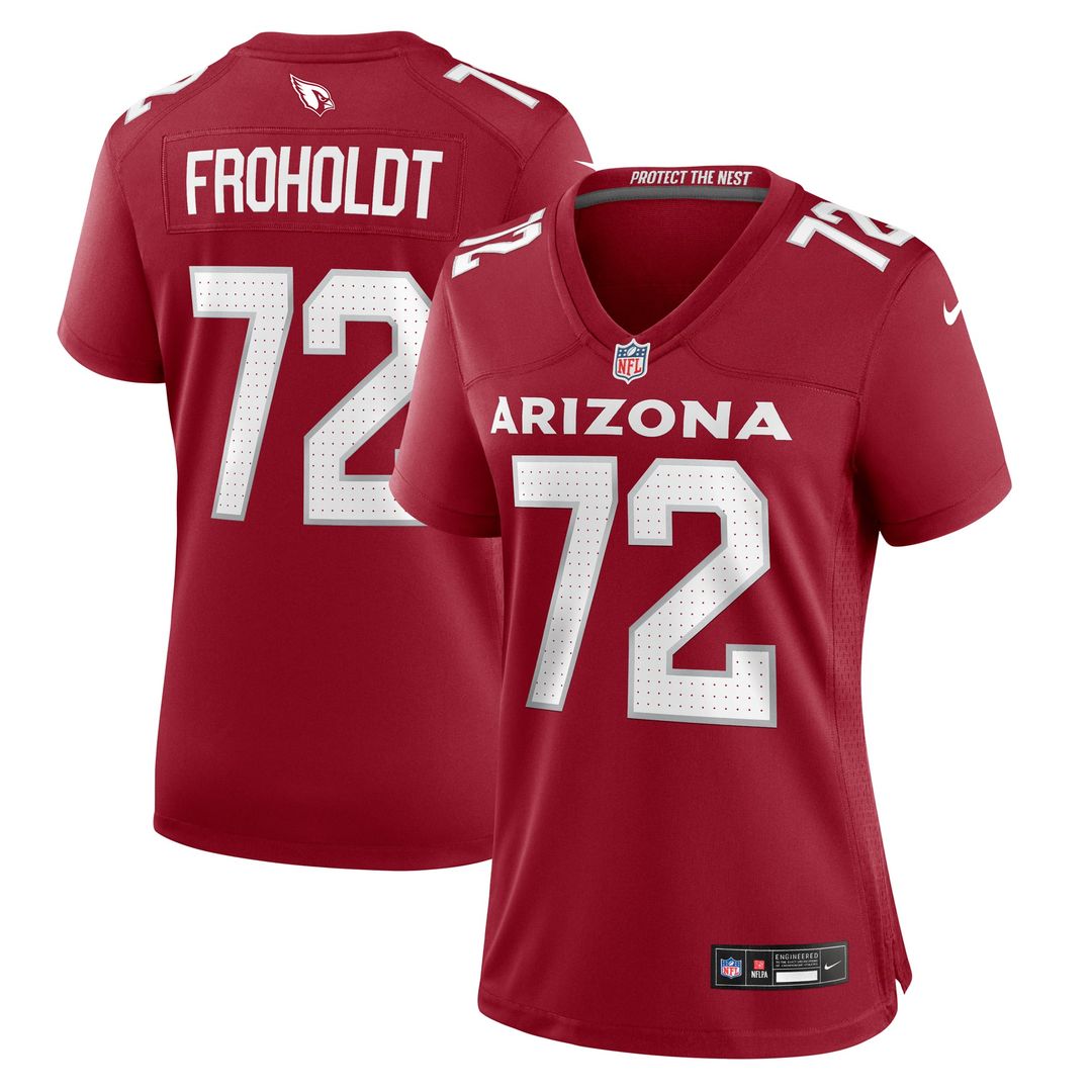 Women's Nike Arizona Cardinals Hjalte Froholdt Cardinal Game NFL Jersey