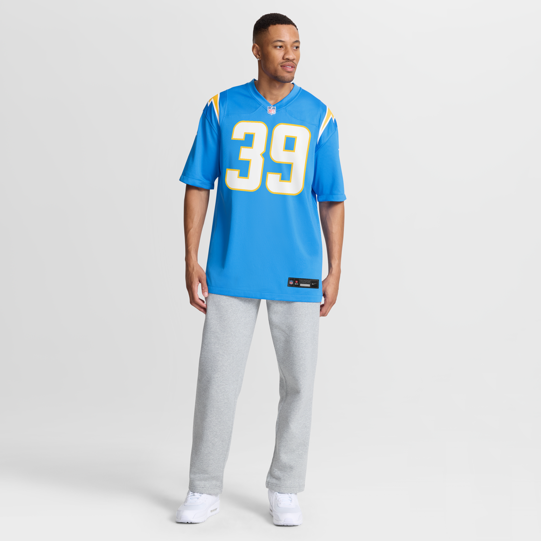 Men's Nike Los Angeles Chargers Eric Rogers Powder Blue Team Game NFL Jersey