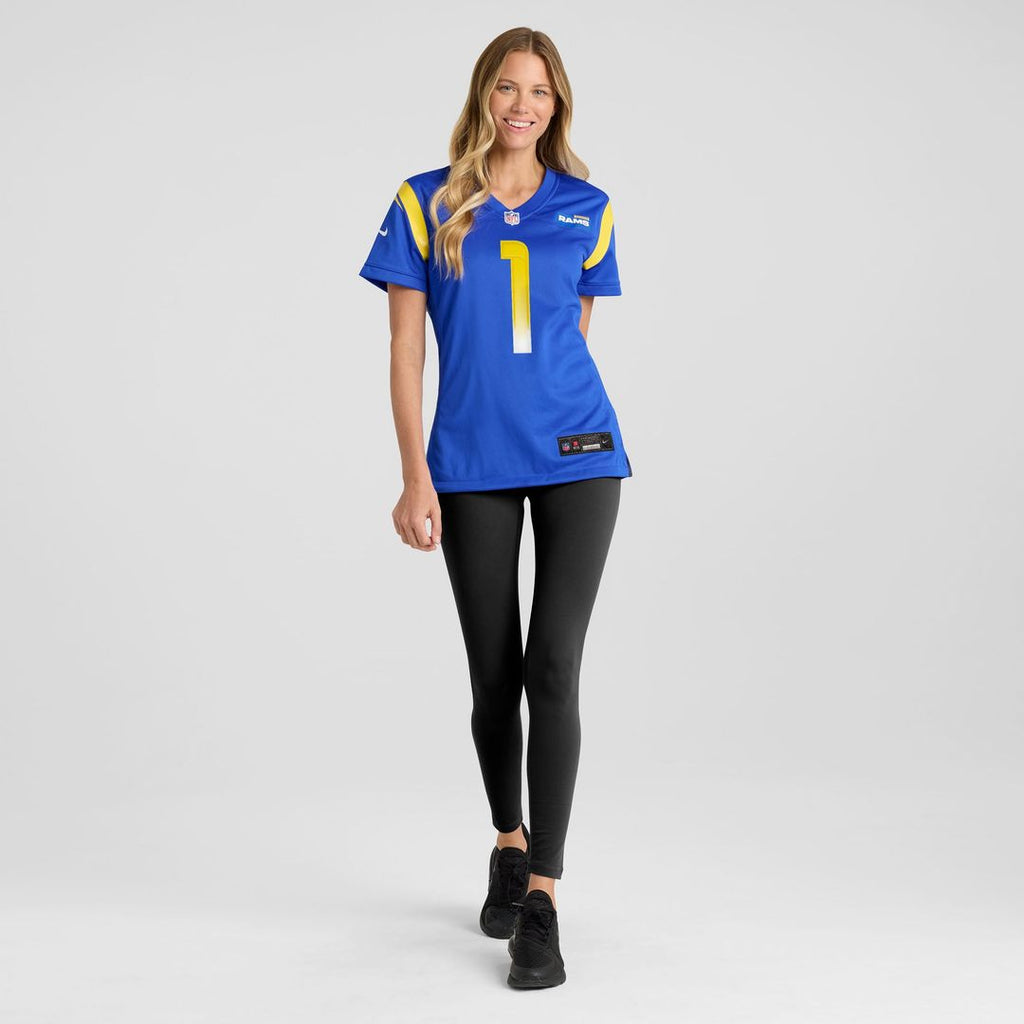 Women's Nike Los Angeles Rams Emmanuel Forbes Jr. Royal Team Game NFL Jersey