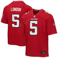 Youth Nike Atlanta Falcons Drake London Red Game NFL Jersey