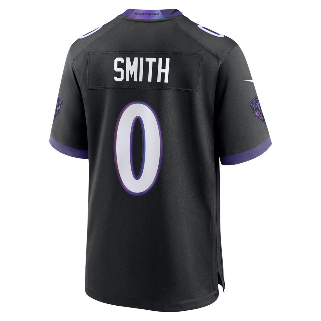 Men's Nike Baltimore Ravens Roquan Smith Black Alternate Game NFL Jersey