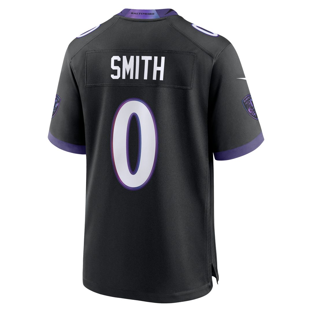 Men's Nike Baltimore Ravens Roquan Smith Black Alternate Game NFL Jersey