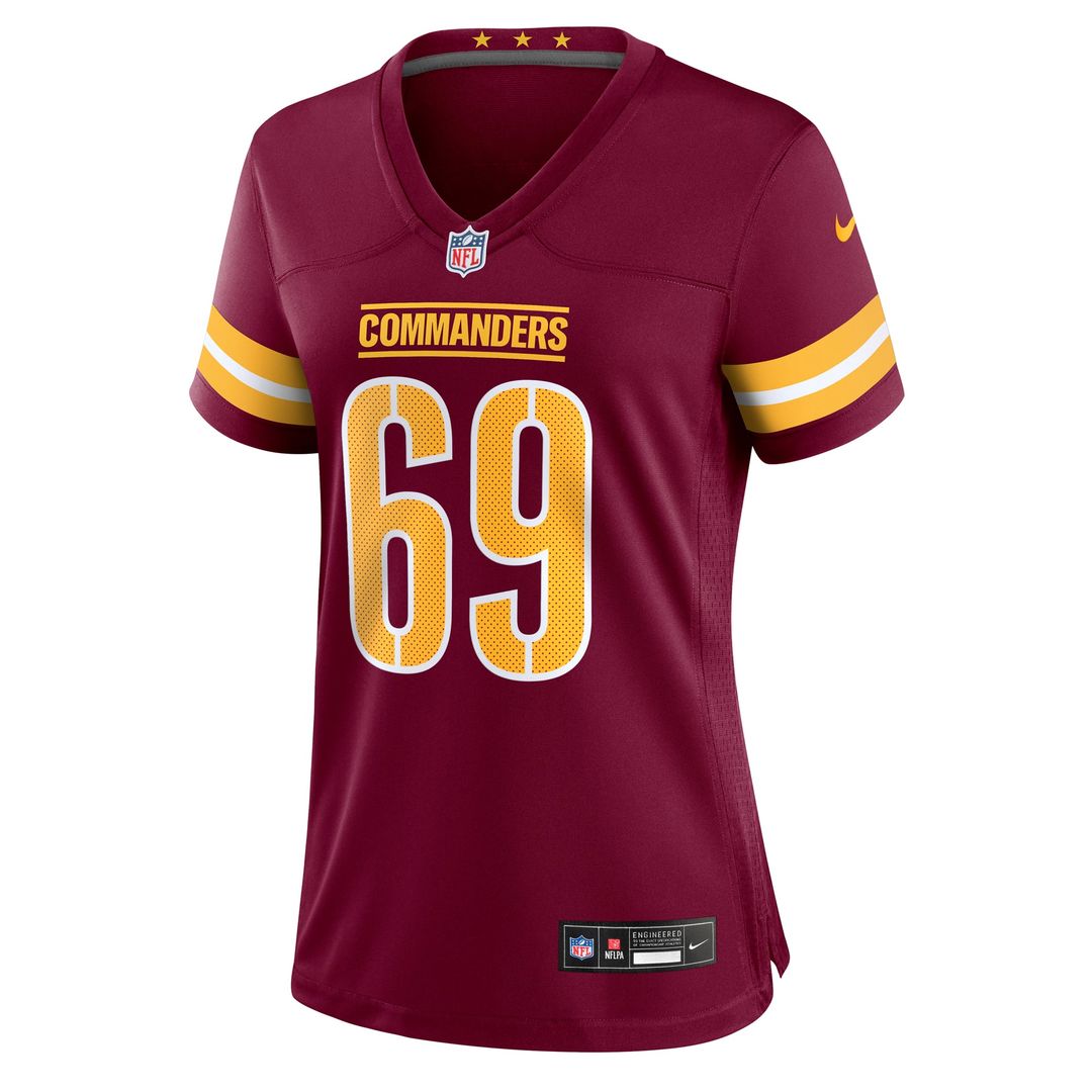 Women's Nike Washington Commanders Tyler Ott Burgundy Team Game NFL Jersey