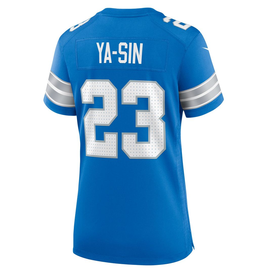 Women's Nike Detroit Lions Rock Ya-Sin Blue Team Game NFL Jersey