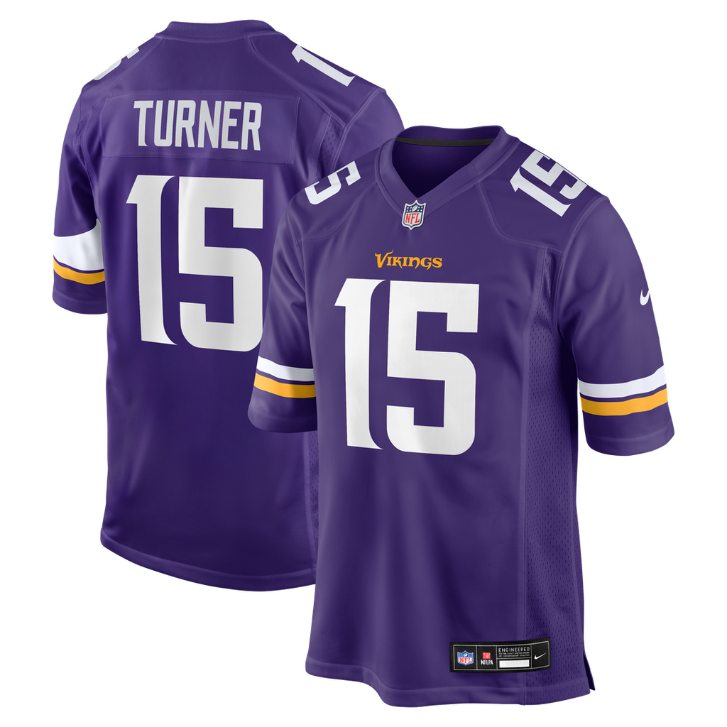 Men's Nike Minnesota Vikings Dallas Turner Purple Player Game NFL Jersey