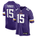 Men's Nike Minnesota Vikings Dallas Turner Purple Player Game NFL Jersey
