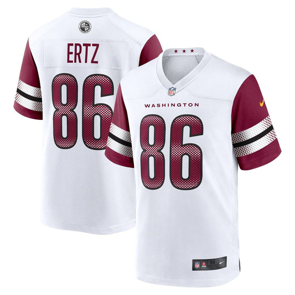 Men's Nike Washington Commanders Zach Ertz White Game NFL Jersey