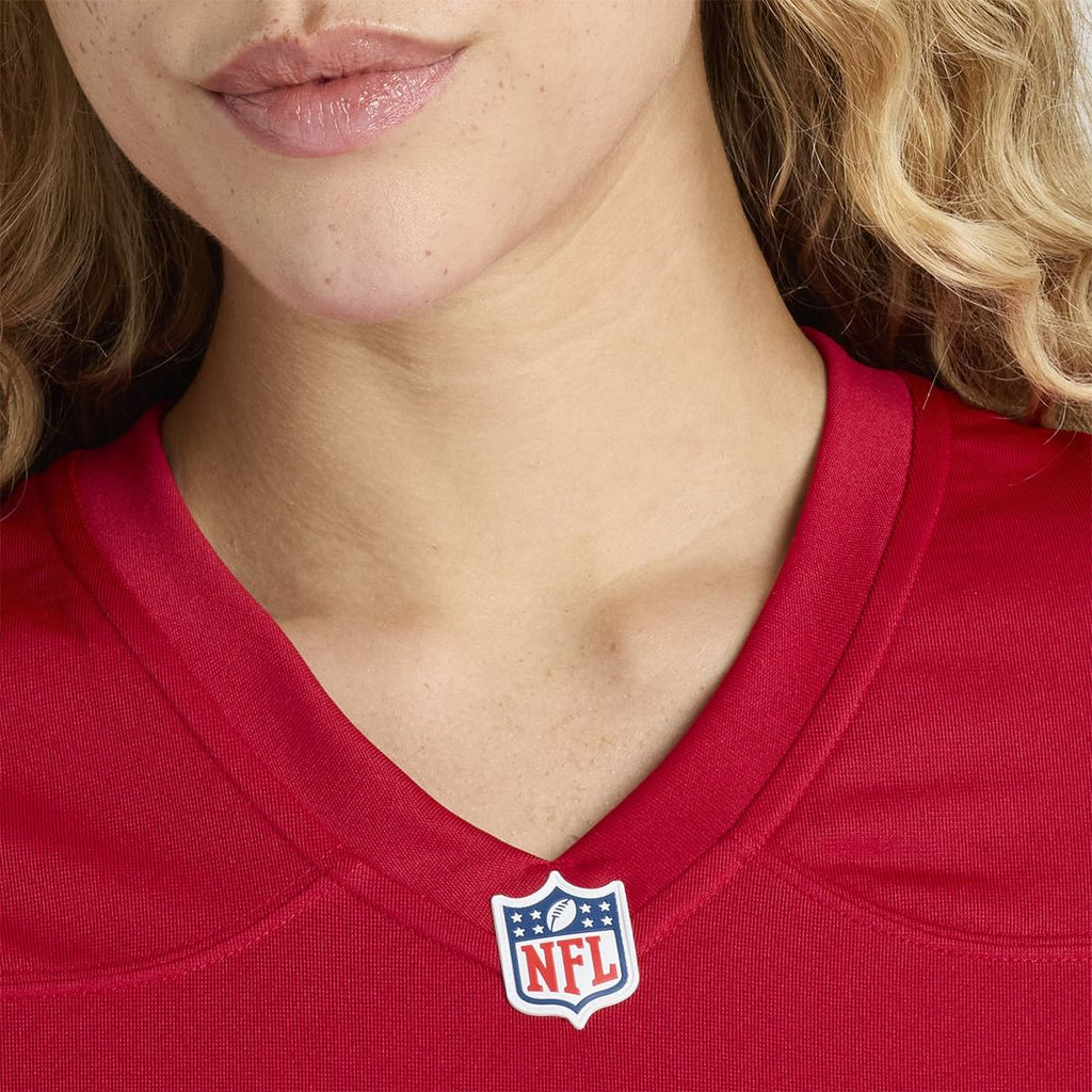 Women's Nike San Francisco 49ers Mac Jones Scarlet Team Game NFL Jersey