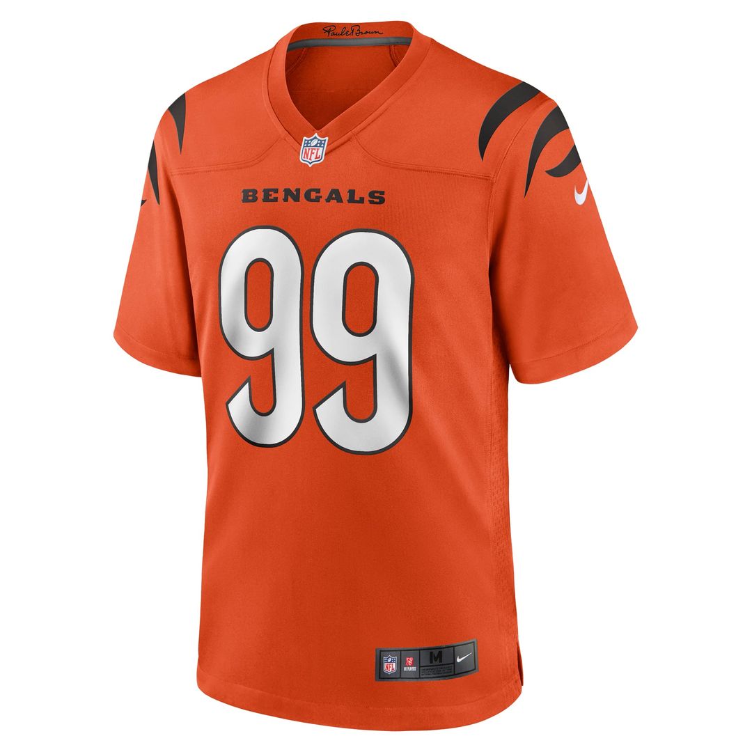 Men's Nike Cincinnati Bengals Myles Murphy Orange Alternate Game NFL Jersey