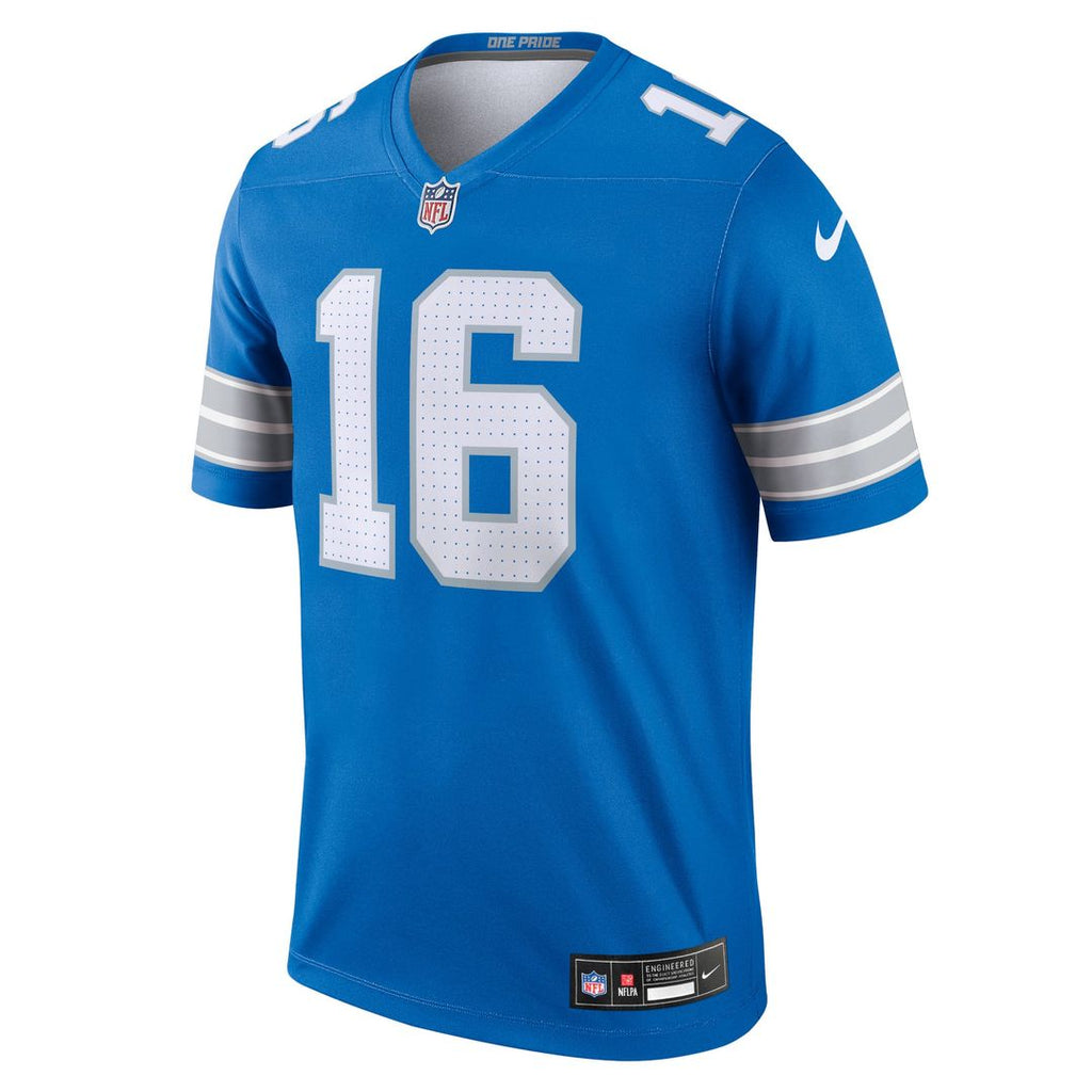 Men's Nike Detroit Lions Jared Goff Blue Legend Player NFL Performance Top