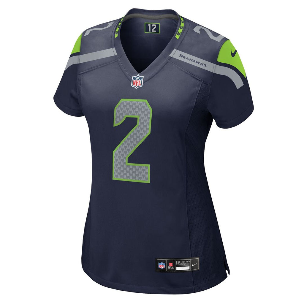 Women's Nike Seattle Seahawks Drew Lock College Navy Team Game NFL Jersey