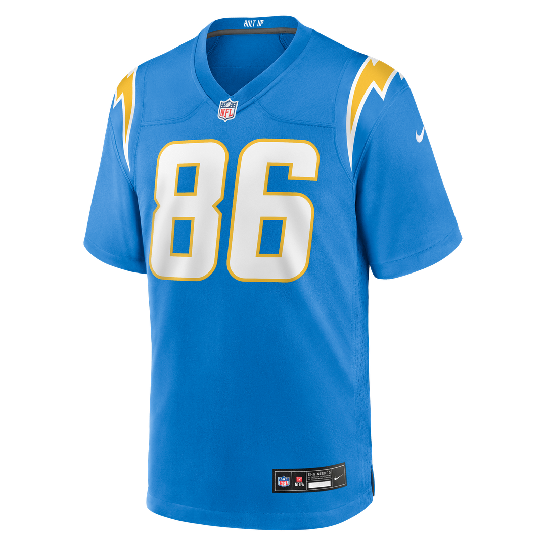 Men's Nike Los Angeles Chargers Oronde Gadsden Powder Blue Team Game NFL Jersey
