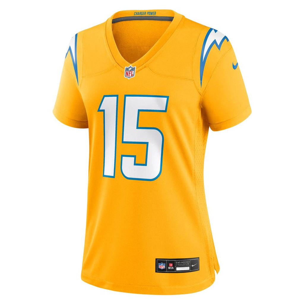 Women's Nike Los Angeles Chargers Ladd McConkey Gold Alternate Charger Power Game NFL Jersey