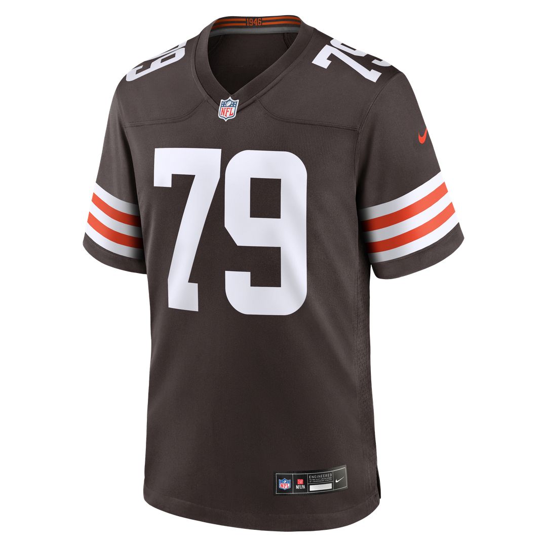 Men's Nike Cleveland Browns Dawand Jones Brown Team Game NFL Jersey