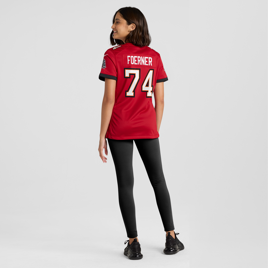 Women's Nike Tampa Bay Buccaneers Marshall Foerner Red Team Game NFL Jersey