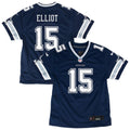 Youth Nike Dallas Cowboys Ezekiel Elliott Navy Game NFL Jersey