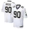 Men's Nike New Orleans Saints Bryan Bresee White Game NFL Jersey