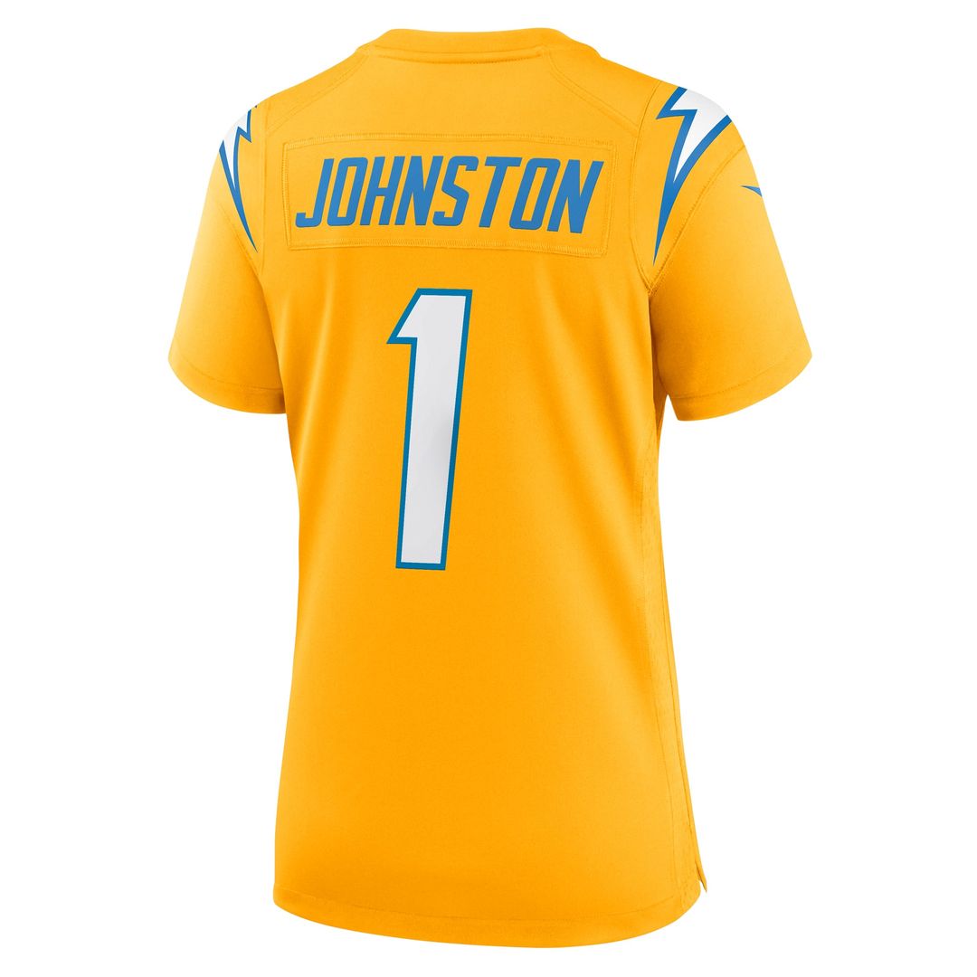 Women's Nike Los Angeles Chargers Quentin Johnston Gold Alternate Charger Power Game NFL Jersey