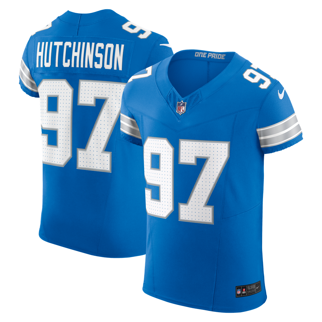 Men's Nike Detroit Lions Aidan Hutchinson Black Alternate Vapor F.U.S.E. Elite NFL Jersey