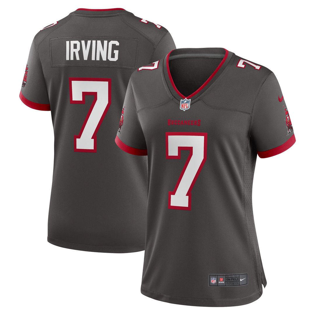 Women's Nike Tampa Bay Buccaneers Bucky Irving Pewter Alternate Game NFL Jersey