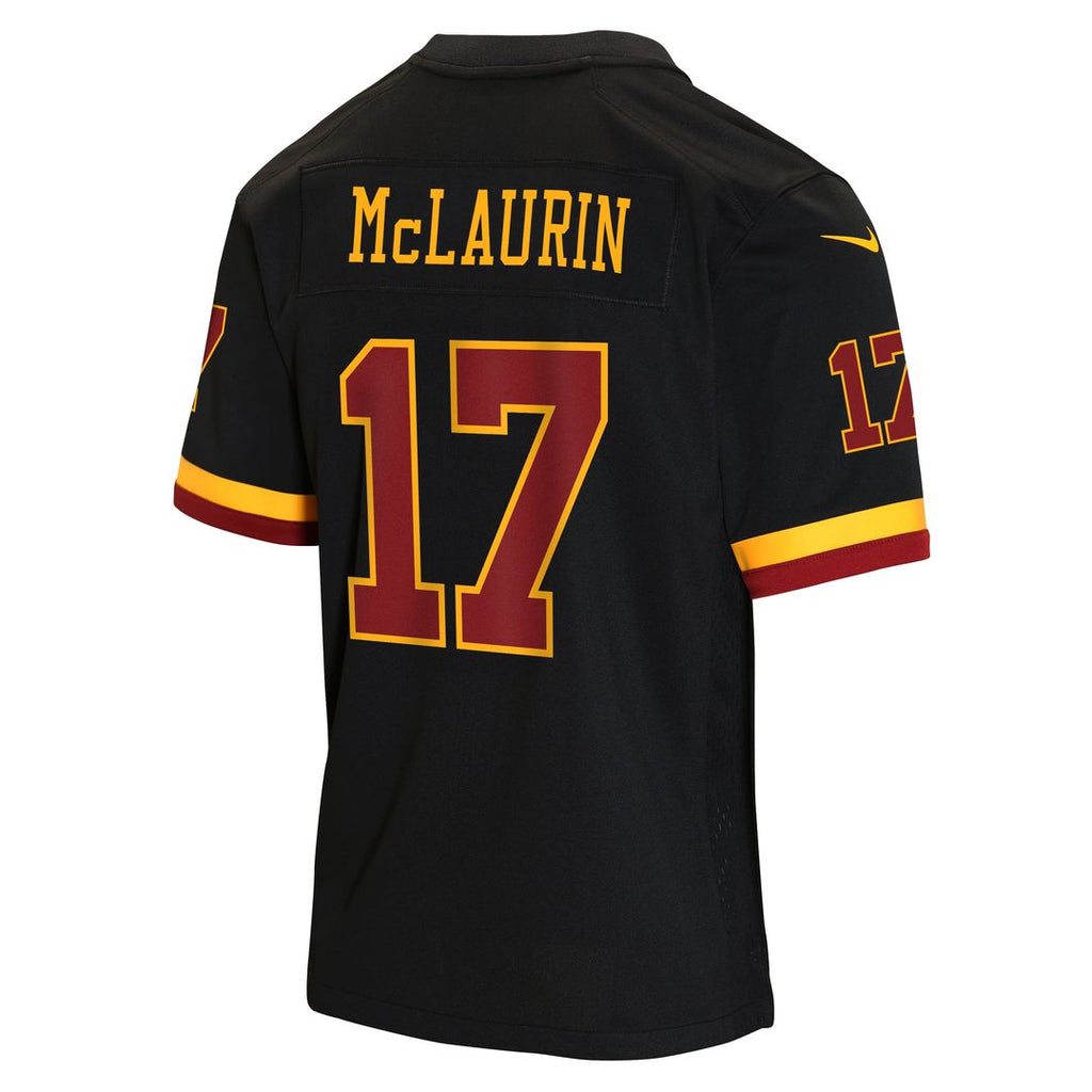 Youth Nike Washington Commanders Terry McLaurin Black Hail Raiser Alternate Game NFL Jersey