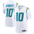 Men's Nike Los Angeles Chargers Justin Herbert White Game NFL Jersey