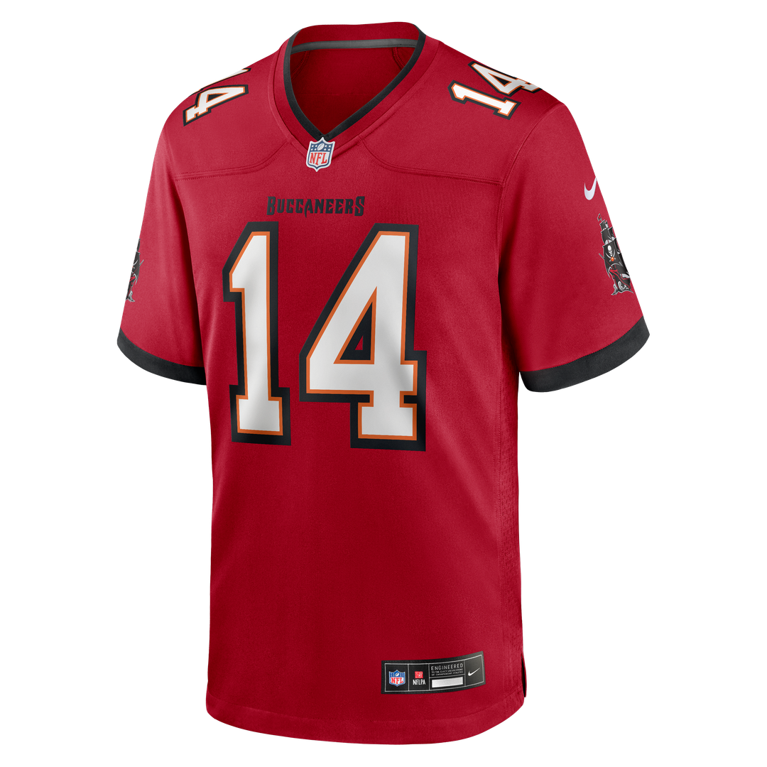Men's Nike Tampa Bay Buccaneers Brad Johnson Red Game Retired Player NFL Jersey