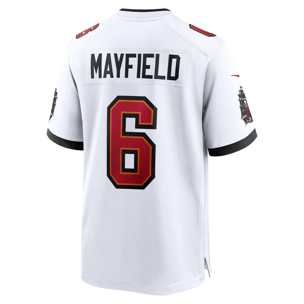 Men's Nike Tampa Bay Buccaneers Baker Mayfield White Away Game NFL Jersey