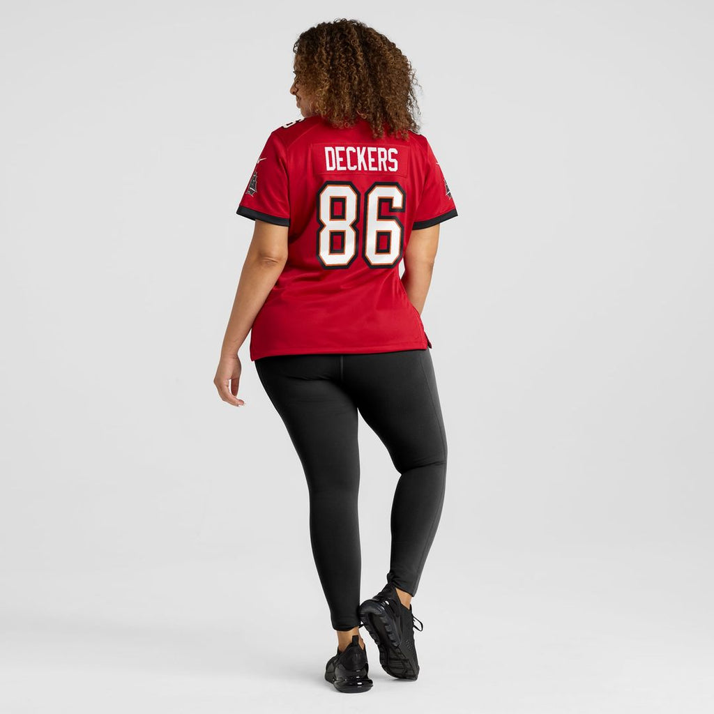 Women's Nike Tampa Bay Buccaneers Evan Deckers Red Team Game NFL Jersey