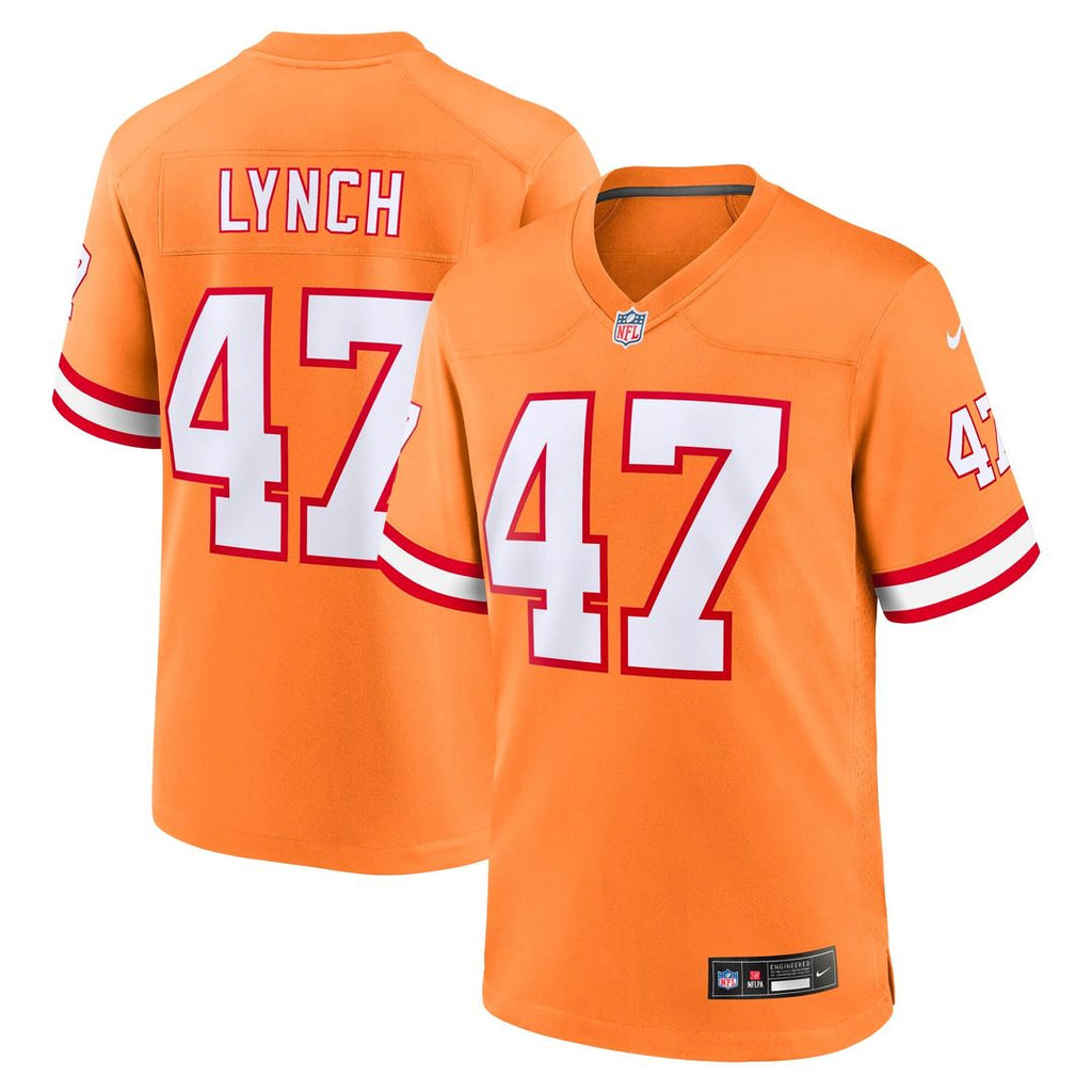 Youth Nike Tampa Bay Buccaneers John Lynch Orange Retired Player Game NFL Jersey
