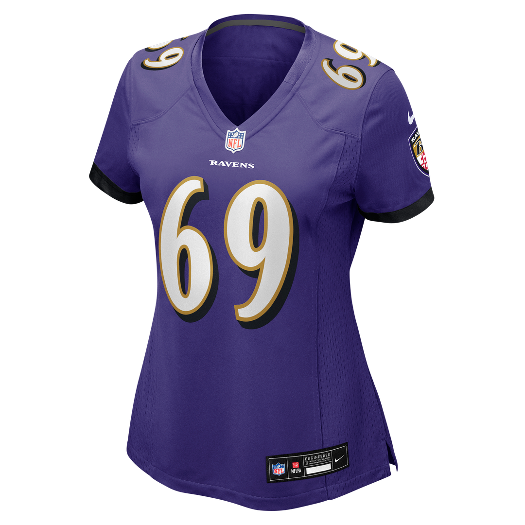 Women's Nike Baltimore Ravens Josh Tupou Purple Team Game NFL Jersey