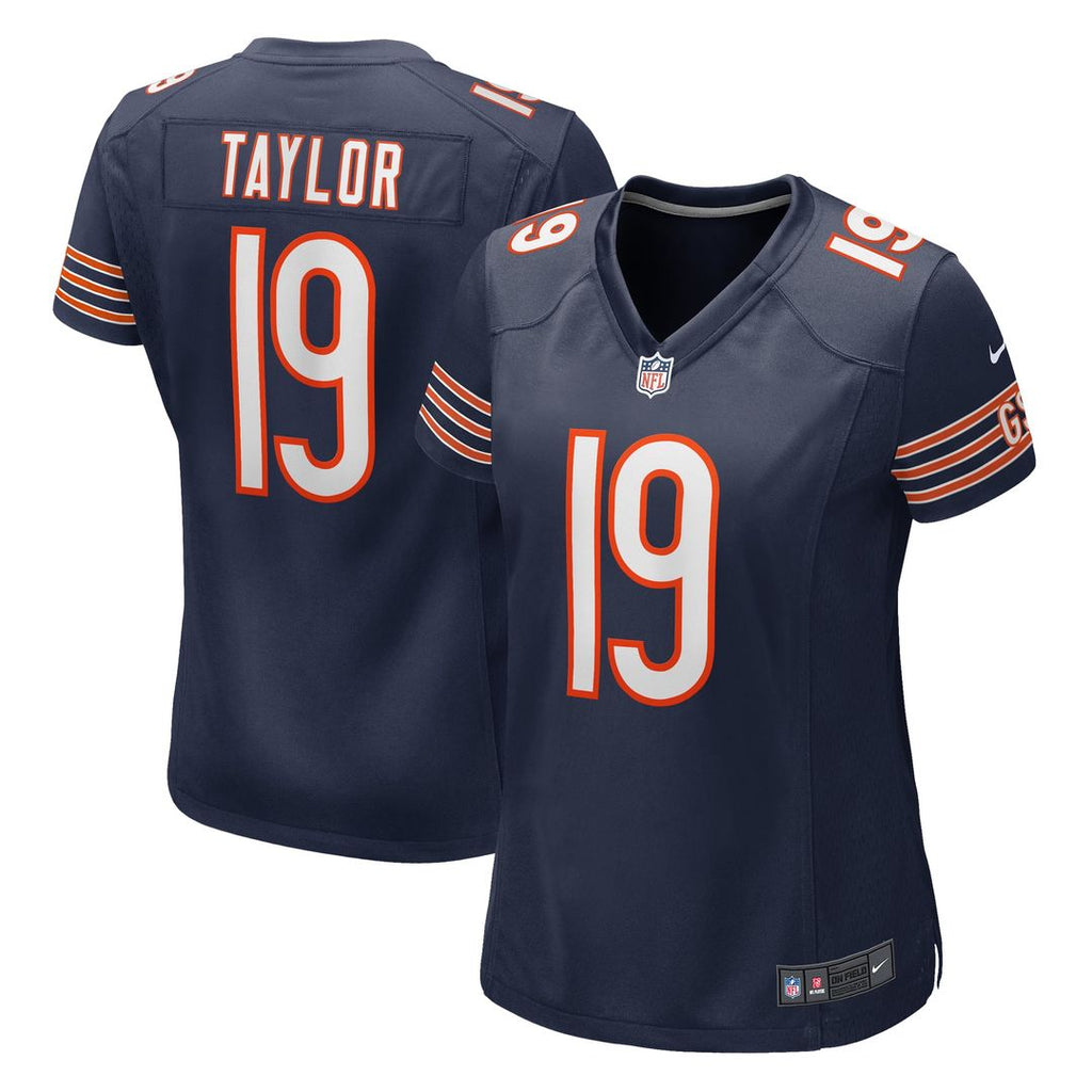 Women's Nike Chicago Bears Tory Taylor Navy Game NFL Jersey