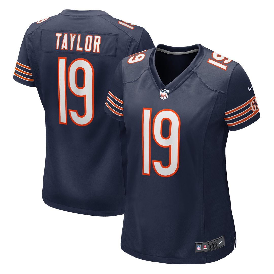 Women's Nike Chicago Bears Tory Taylor Navy Game NFL Jersey
