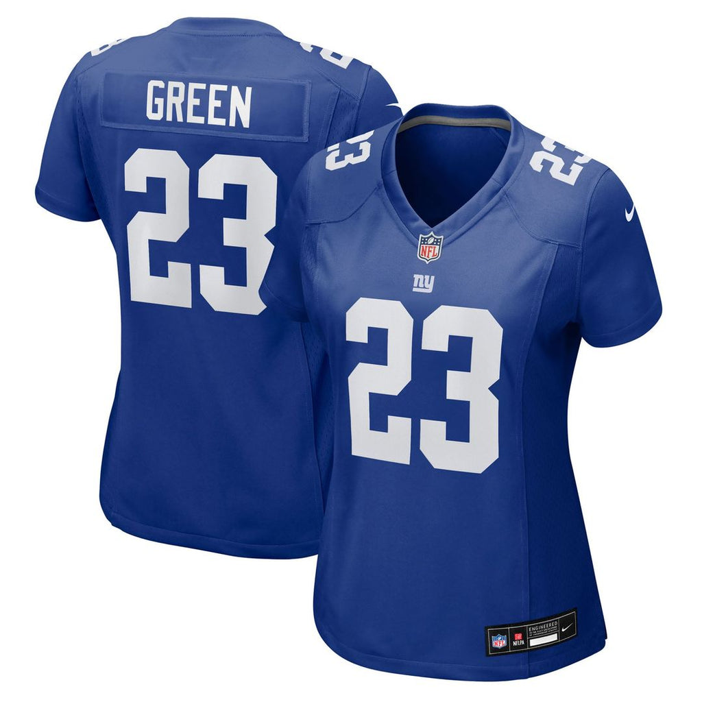 Women's Nike New York Giants Art Green Royal Team Game NFL Jersey