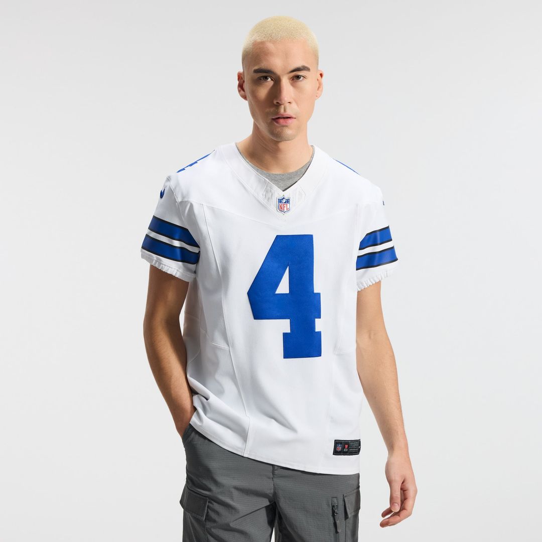 Men's Nike Dallas Cowboys Dak Prescott White Vapor F.U.S.E. Elite NFL Jersey