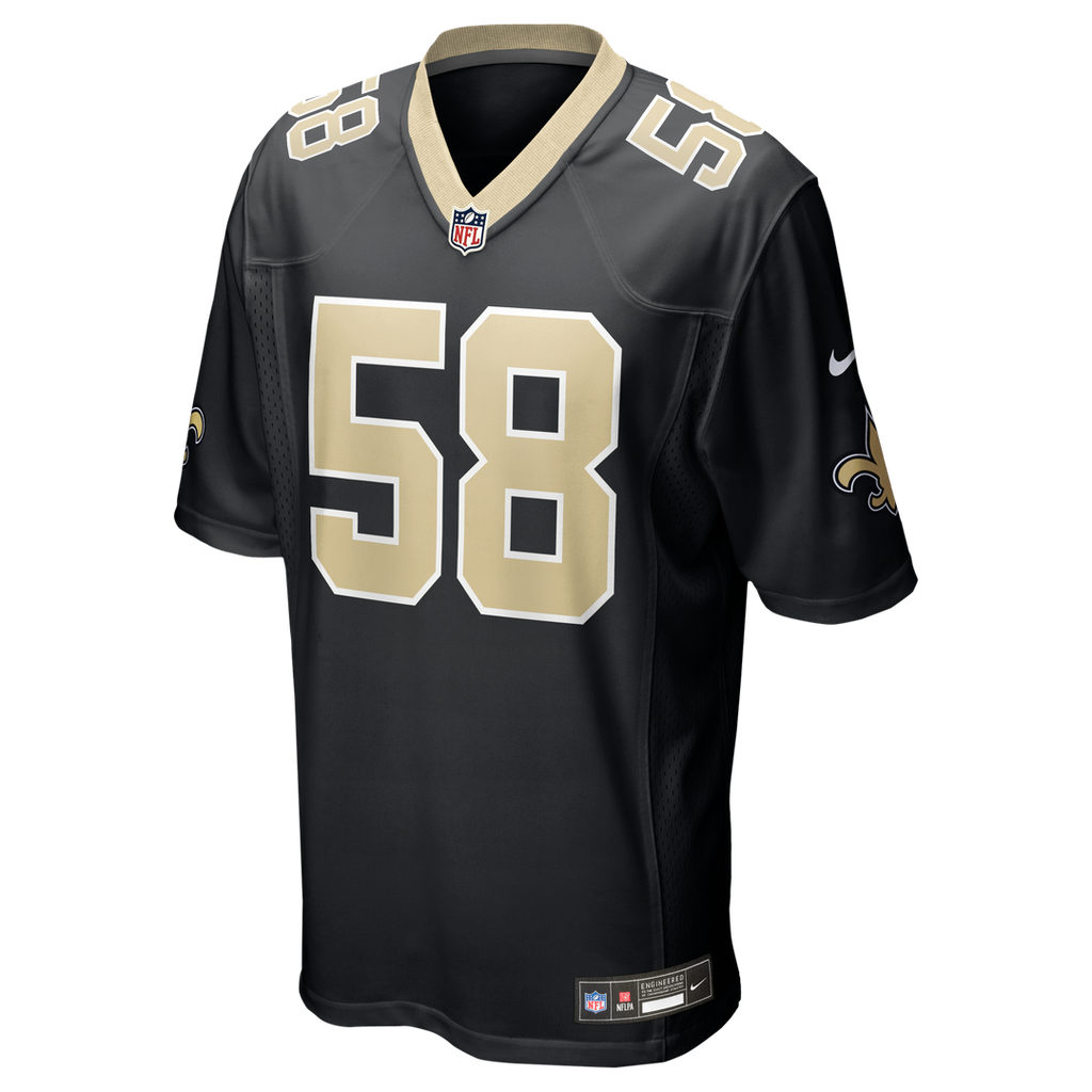 Men's Nike New Orleans Saints Chris Rumph II Black Team Game NFL Jersey