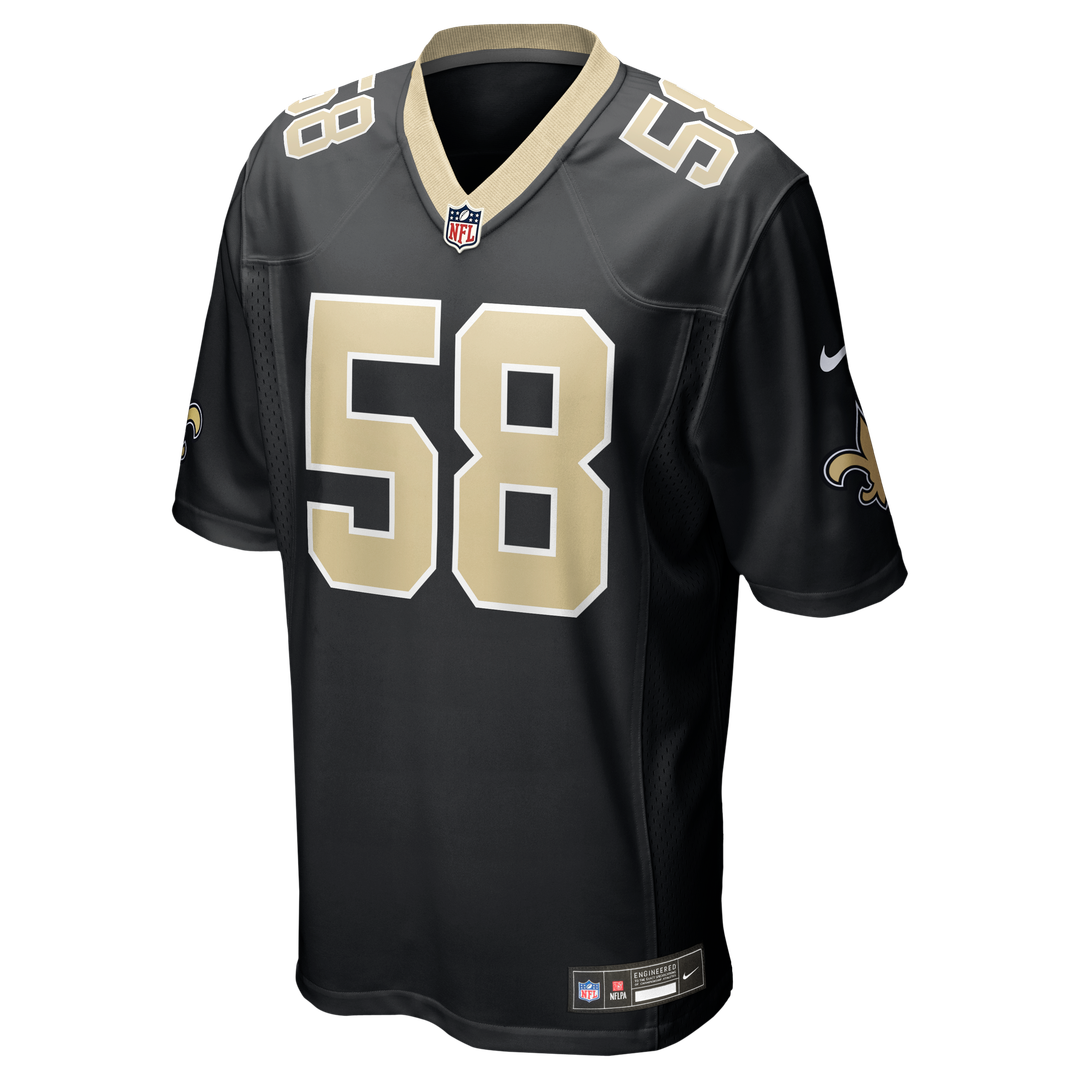 Men's Nike New Orleans Saints Chris Rumph II Black Team Game NFL Jersey