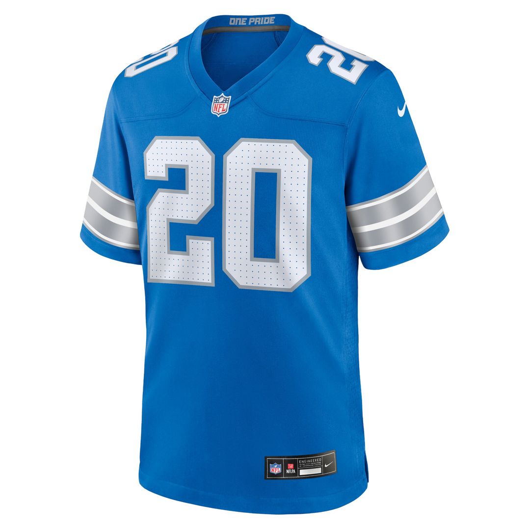 Men's Nike Detroit Lions Barry Sanders Black 2nd Alternate Retired Player Game NFL Jersey