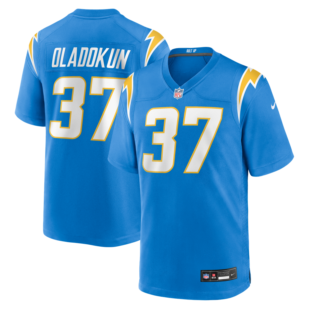 Men's Nike Los Angeles Chargers Jordan Oladokun Powder Blue Team Game NFL Jersey