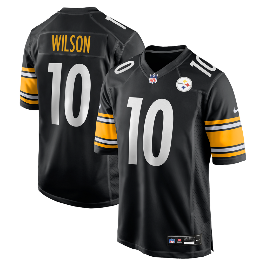Men's Nike Pittsburgh Steelers Roman Wilson Black Game Player NFL Jersey