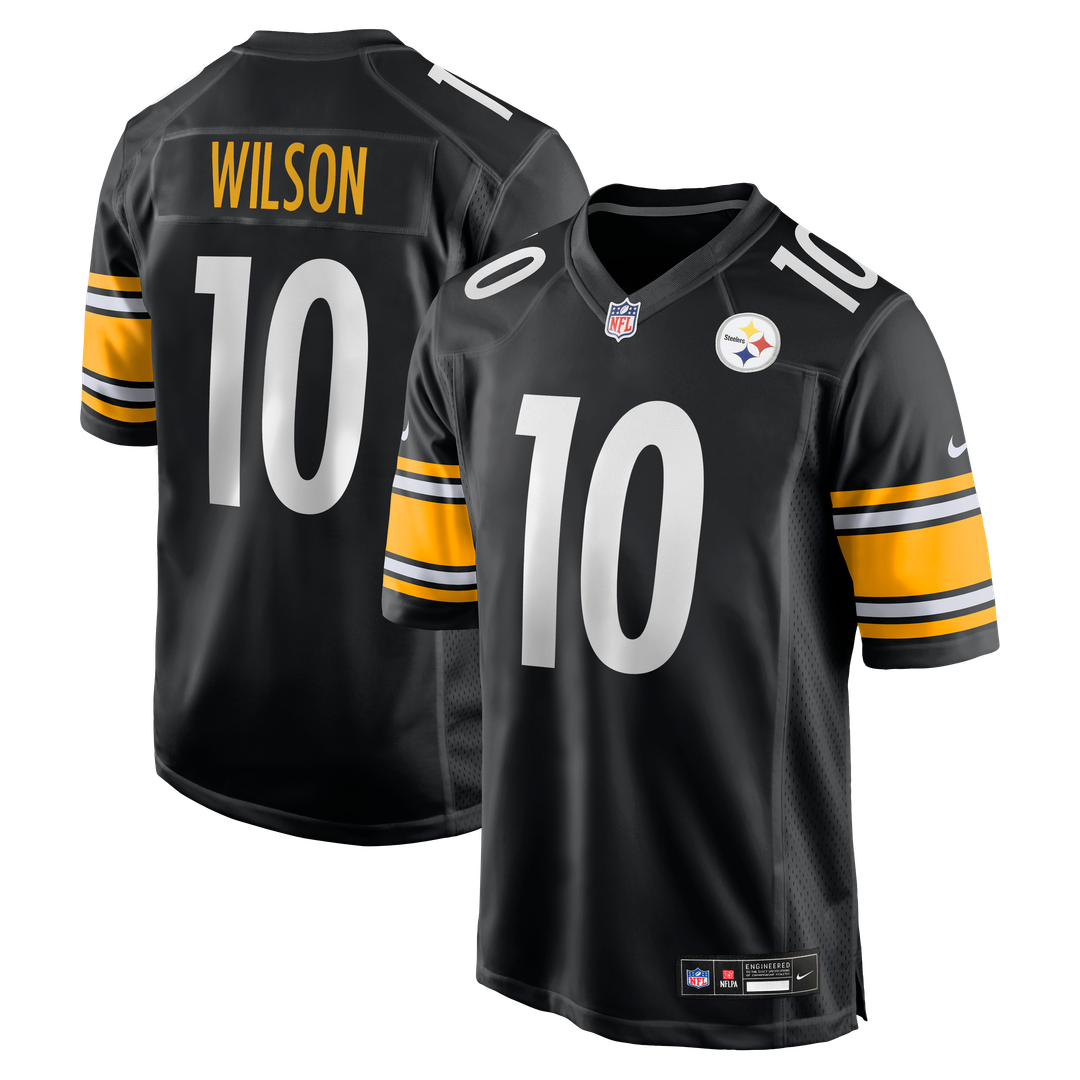 Men's Nike Pittsburgh Steelers Roman Wilson Black Game Player NFL Jersey