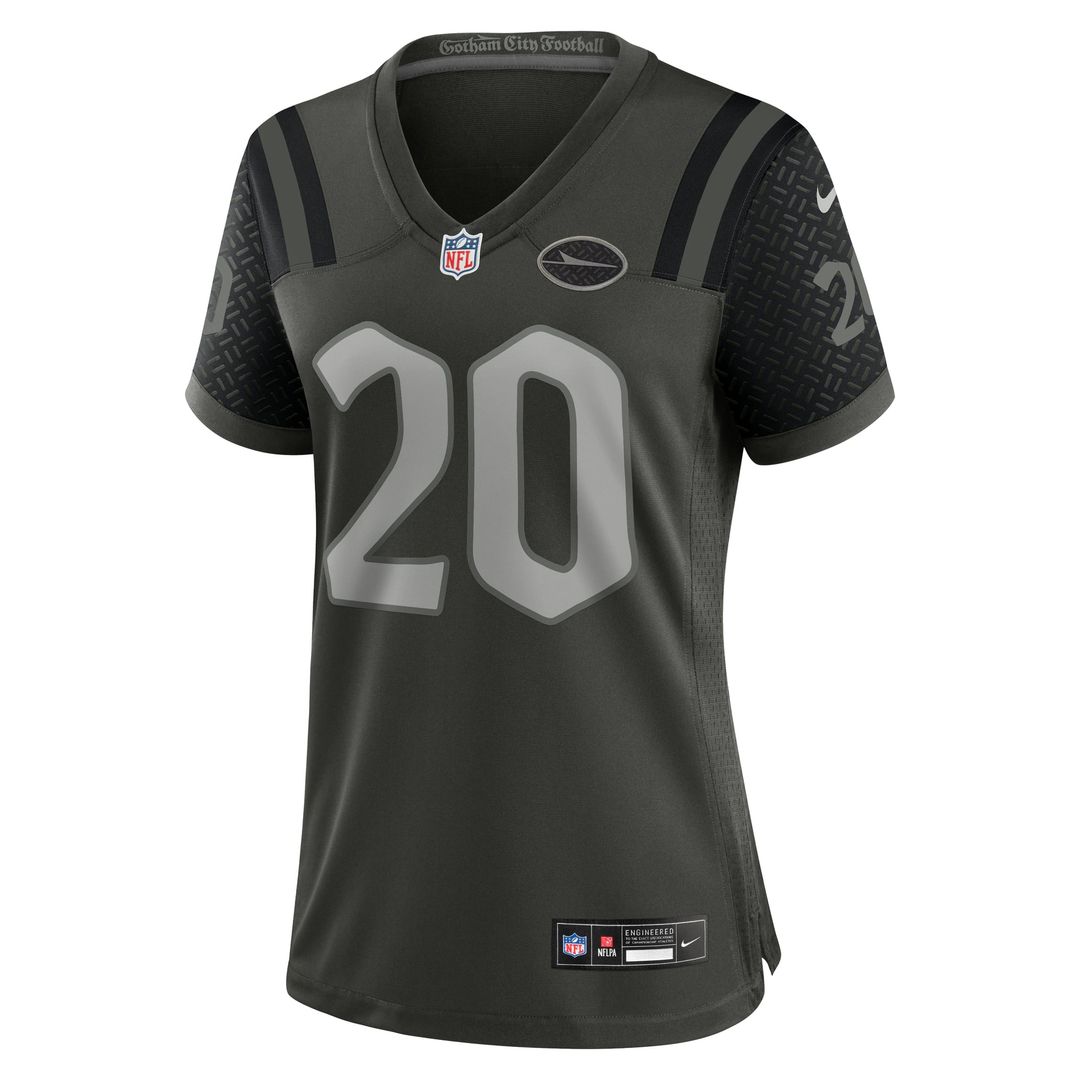 Women's Nike New York Jets Breece Hall Gotham Green 2025 Rivalries Collection Game NFL Jersey