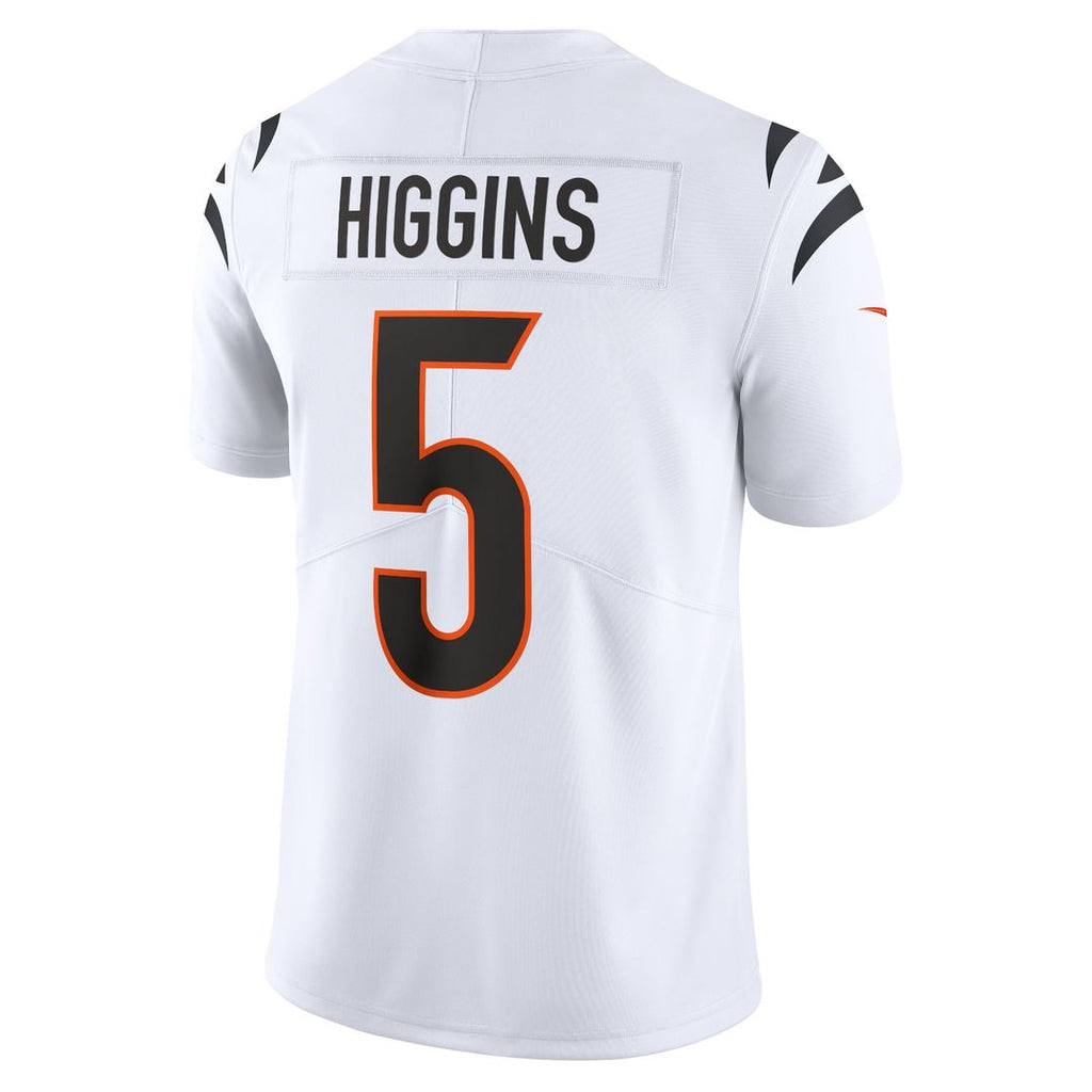 Men's Nike Cincinnati Bengals Tee Higgins White Vapor Untouchable Limited NFL Jersey