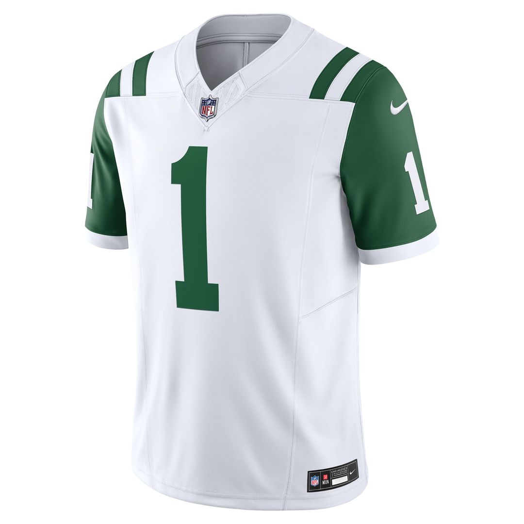 Men's Nike New York Jets Ahmad Sauce Gardner White Classic Alternate Vapor F.U.S.E. Limited NFL Jersey