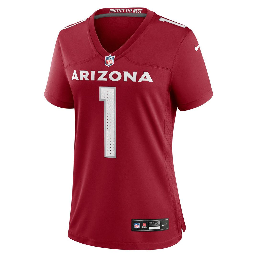 Women's Nike Arizona Cardinals Number 1 Mom Cardinal Game NFL Jersey