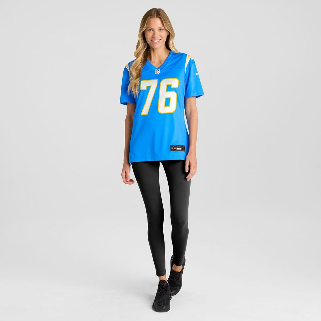 Women's Nike Los Angeles Chargers Joe Alt Powder Blue 2024 NFL Draft First Round Pick Player Game NFL Jersey